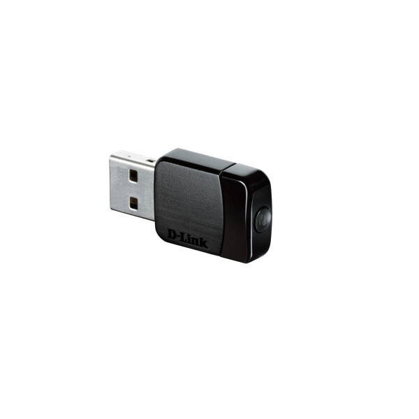 D-Link DWA-171, Kabellos, USB, WLAN, Wi-Fi 5 (802.11ac), 433 Mbit/s, Schwarz
