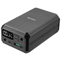 SANDBERG Laptop Powerbank 27000 PD100W, 27000 mAh, Kabelloses Aufladen, 3,7 V, Schwarz