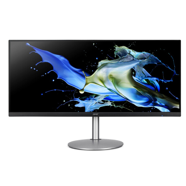 Acer CB342CU, 86,4 cm (34"), 3440 x 1440 Pixel, UltraWide Quad HD, LCD, 1 ms, Schwarz, Silber