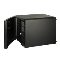 Fractal Design NODE 804, Cube, PC, Schwarz, micro ATX, Mini-ATX, Kunststoff, Stahl, HDD, Leistung
