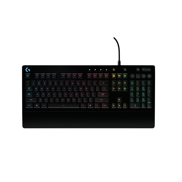 Logitech G 920-008086, Volle Größe (100%), Kabelgebunden, USB, QWERTY, RGB-LED, Schwarz