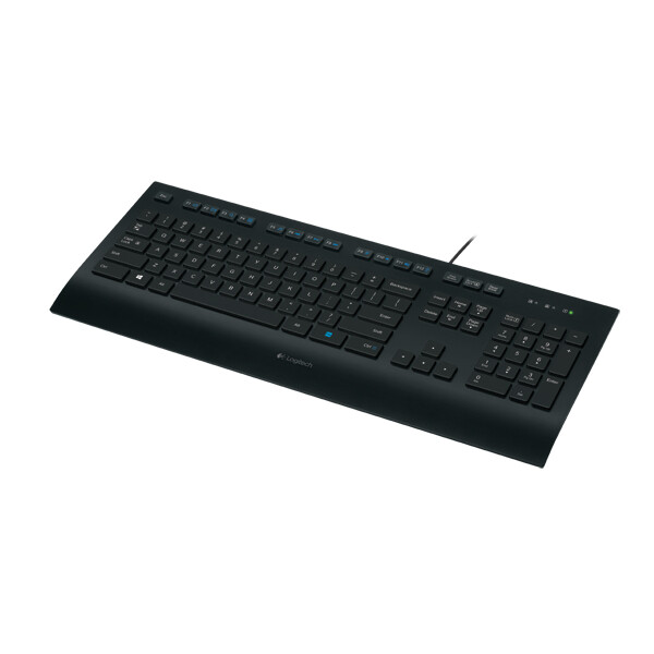 Logitech K280E Pro f/ Business, Volle Größe (100%), Kabelgebunden, USB, QWERTY, Schwarz
