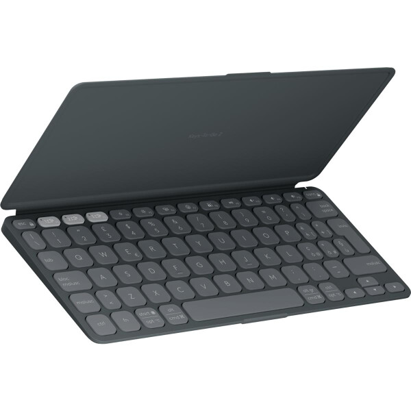 Logitech Keys-To-Go 2, Mini, Kabellos, Bluetooth, Scherenschalter, QWERTY, Graphit