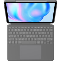 Logitech Combo Touch for iPad Air 13inch M2 Oxford Grey Uk - Tastatur - QWERTY