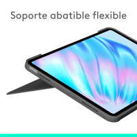 Logitech Combo Touch, QWERTY, Spanisch, Trackpad, 1,8 cm,...