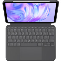 Logitech Combo Touch, QWERTZ, Schweiz, Trackpad, 1,8 cm, 1 mm, Apple