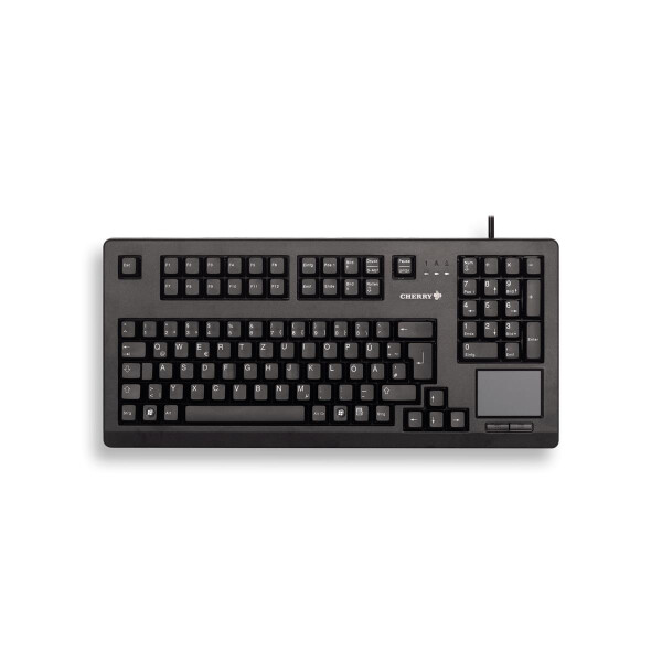Cherry TouchBoard G80-11900, Volle Größe (100%), Kabelgebunden, USB, Mechanischer Switch, QWERTY, Schwarz