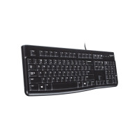 Logitech K120, Kabelgebunden, USB, QWERTY, Schwarz