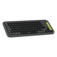 Logitech POP ICON KEYS, Mini, Kabellos, Bluetooth, Scherenschalter, QWERTZ, Graphit, Grün