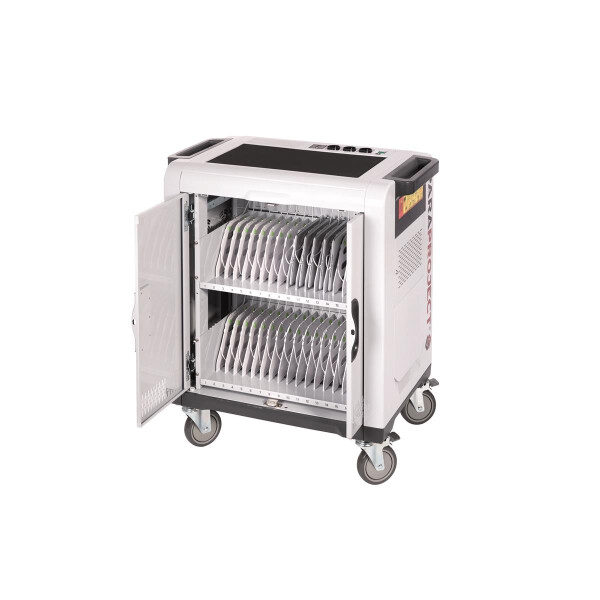 PARAT 832.530-999, Multimedia-Trolley, Anthrazit, Weiß, Kunststoff, Stahl, Tablette, 33,8 cm (13.3"), 2 Regale