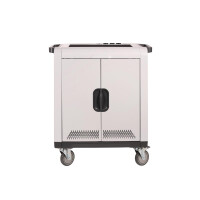 PARAT 832.530-999, Multimedia-Trolley, Anthrazit, Weiß, Kunststoff, Stahl, Tablette, 33,8 cm (13.3"), 2 Regale