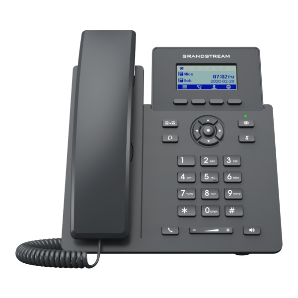 Grandstream GRP2601P, IP-Telefon, Schwarz, Kabelgebundenes Mobilteil, Im Band, Außerhalb des Bandes, SIP-Info, Supervisor, Benutzer, 2 Zeilen