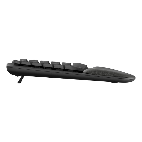 Logitech 920-012334, Volle Größe (100%), Kabellos, RF Wireless + Bluetooth, Membran Key Switch, QWERTY, Graphit