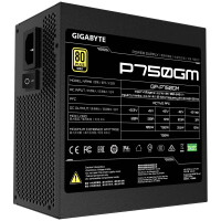 Gigabyte P750GM, 750 W, 100 - 240 V, 50 - 60 Hz, 12-6 A,...