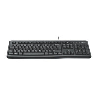Logitech K120, Kabelgebunden, USB, QWERTY, Schwarz