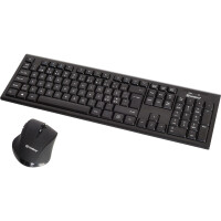SANDBERG Wireless Office DesktopSet Nor, Kabellos, RF Wireless, Mechanischer Switch, QWERTY, Schwarz, Maus enthalten