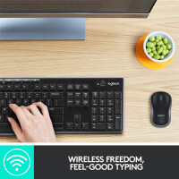 Logitech MK270, Volle Größe (100%), Kabellos,...