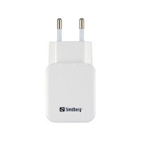 SANDBERG AC Charger Dual USB 2.4+1A EU, Drinnen, AC, USB,...