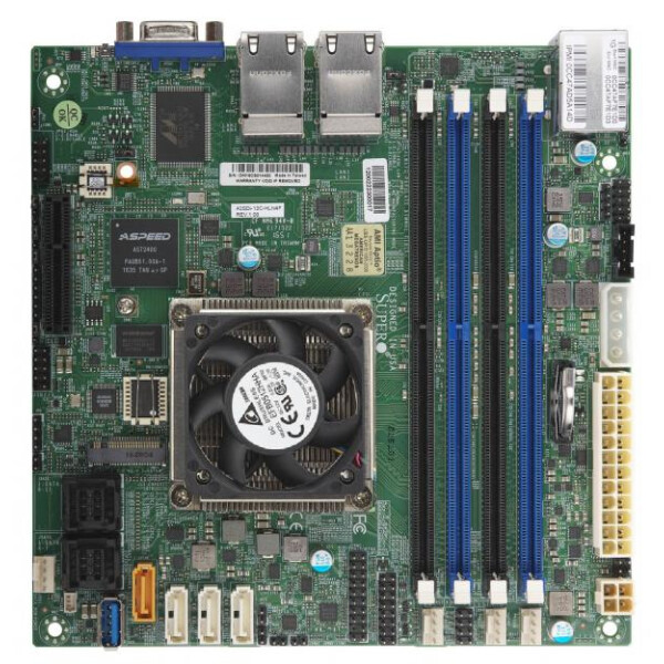 Supermicro A2SDI-8C+-HLN4F, Intel, Intel Atom®, 25 W, DDR4-SDRAM, DIMM, 1.2 V