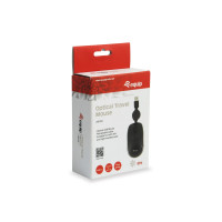 Equip Optische Reisemaus, Beidhändig, Optisch, USB Typ-A, 1000 DPI, Schwarz