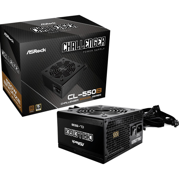 ASRock CL-550B Challenger, 550 W, 20+4 pin ATX, 60 cm, PC, ATX, 80 PLUS Bronze