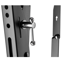 Wentronic Pro TILT (XL), 2,54 m (100"), 200 x 200 mm, 800 x 400 mm, 0 - 12°, Stahl, Schwarz