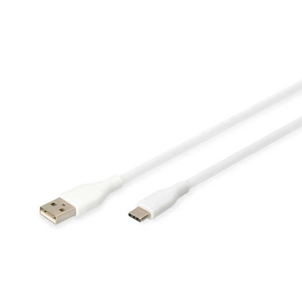DIGITUS - AK-300340-020-W - USB C Kab. C/ST<>A/ST 2M Si.