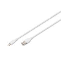 DIGITUS - AK-600108-005-W - USB A Kab. Lightning 0,5M Si.