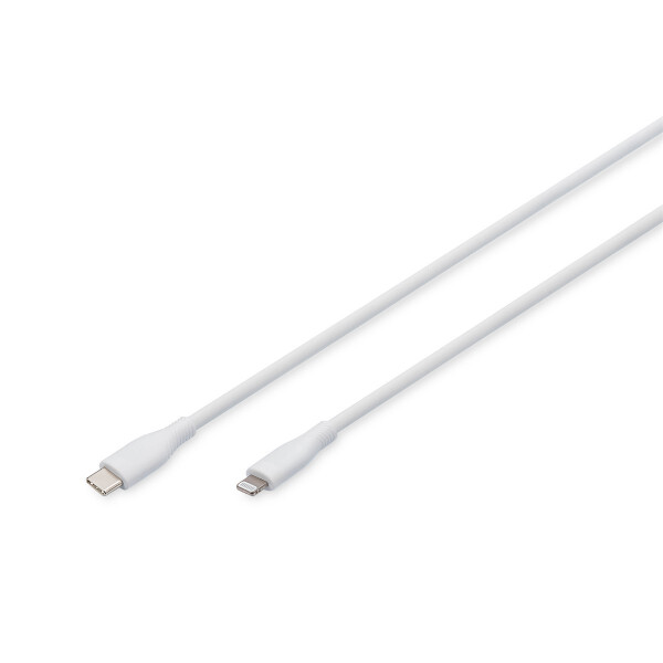 DIGITUS - AK-600110-020-W - USB C Kab. Lightning 2M Si.