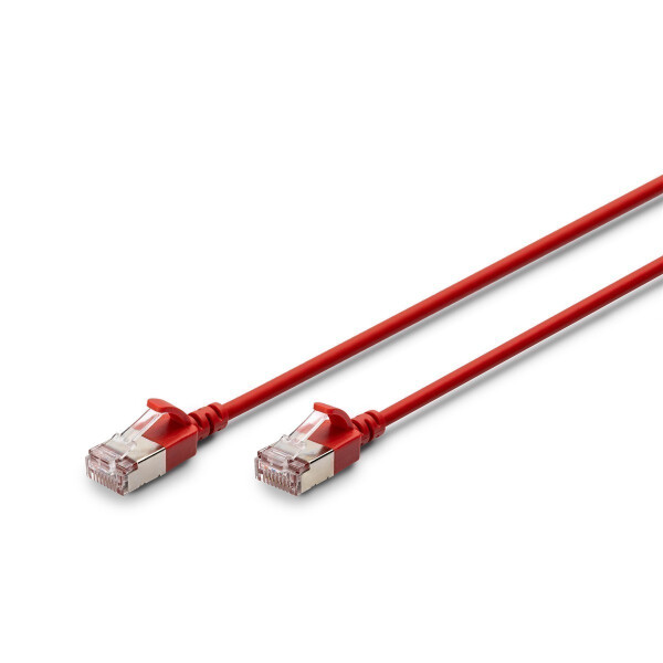 DIGITUS - DK-1632-A-005S-R - CAT 6A F-FTP slim patch cord, Cu, LSZH