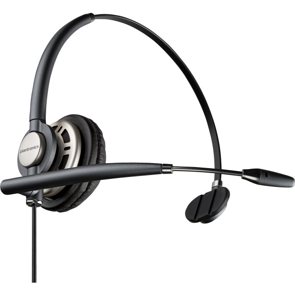 HP POLY EncorePro 710D Monaurales digitales Headset mit Quick Disconnect TAA, Kabelgebunden, Anrufe/Musik, Kopfhörer, Schwarz