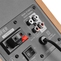 Edifier R1280Ts, 2-Wege, 1.0 Kanäle, Kabelgebunden, 42 W, 6 Ohm, Grau, Holz
