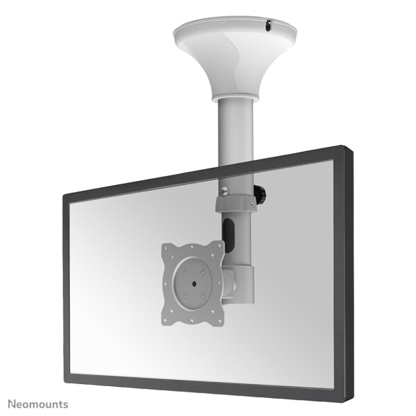 Neomounts FPMA-C025SILVER Monitor-/TV-Deckenhalterung 10-30" - H 37-47 cm - neigbar, 12 kg, 25,4 cm (10"), 76,2 cm (30"), 75 x 75 mm, 100 x 100 mm, 370 - 470 mm