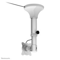 Neomounts FPMA-C025SILVER Monitor-/TV-Deckenhalterung 10-30" - H 37-47 cm - neigbar, 12 kg, 25,4 cm (10"), 76,2 cm (30"), 75 x 75 mm, 100 x 100 mm, 370 - 470 mm