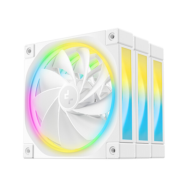 Deepcool FL12R WH-3 IN 1, Ventilator, 12 cm, 500 RPM, 2150 RPM, 93,45 m³/h, Weiß