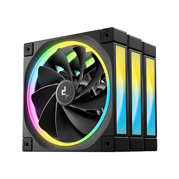 Deepcool FL12R-3 IN 1, Ventilator, 12 cm, 500 RPM, 2150 RPM, 93,45 m³/h, Schwarz