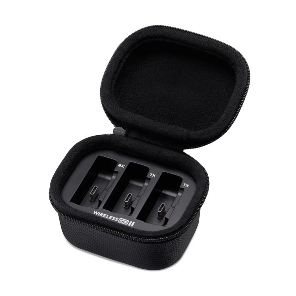 RODE RØDE WIGOIICHARGINGCASE, Ladebehälter, Rode, Wireless GO II, Schwarz, Lithium-Ion (Li-Ion), 4200 mAh