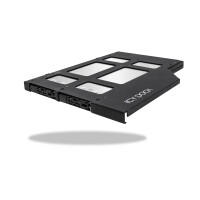 Icy Dock MB852M2PO-B, Universal, HDD-Käfig, Acrylnitril-Butadien-Styrol (ABS), Metall, Schwarz, 128,1 mm, 159,3 mm