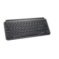 Logitech MX Keys Mini, Mini, Kabellos, RF Wireless + Bluetooth, QWERTY, LED, Graphit