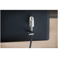 Kensington Schließsystem für Desktop- und Peripheriegeräte 2.0, 2,44 m, Kensington, Schlüssel, Karbonstahl, Schwarz, Silber