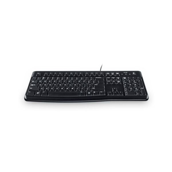 Logitech Keyboard K120 for Business, Volle Größe (100%), Kabelgebunden, USB, QWERTZ, Schwarz