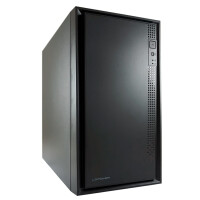 LC-Power 2016MB, Micro Tower, PC, Schwarz, micro ATX, Mini-ITX, Metall, Kunststoff, 15,5 cm