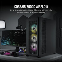 Corsair 7000D Airflow, Full Tower, PC, Schwarz, ATX,...