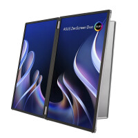 ASUS ZenScreen Duo OLED MQ149CD, 35,6 cm (14"), 1920 x 1200 Pixel, WUXGA, OLED, 1 ms, Silber