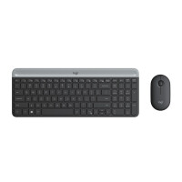 Logitech 920-009194, Volle Größe (100%), Kabellos, RF Wireless, AZERTY, Graphit, Maus enthalten