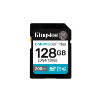 Kingston 128GB SDXC Canvas Go Plus Gen4 200MB/s C10 UHS-I...