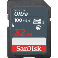SanDisk Ultra 32GB SDHC Mem Card 100MB/s, 32 GB, SDHC,...