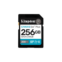 Kingston 256GB SDXC Canvas Go Plus Gen4 200MB/s C10 UHS-I...