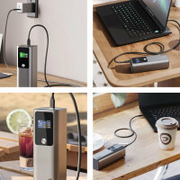 Alogic A27KPB140W, 27000 mAh, 140 W, Silber