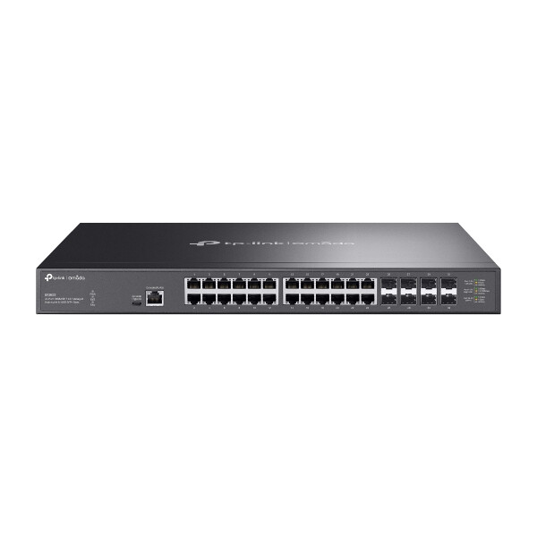TP-LINK Omada SX3832, Managed, L2/L2+, 10G Ethernet (100/1000/10000), Rack-Einbau, 1U